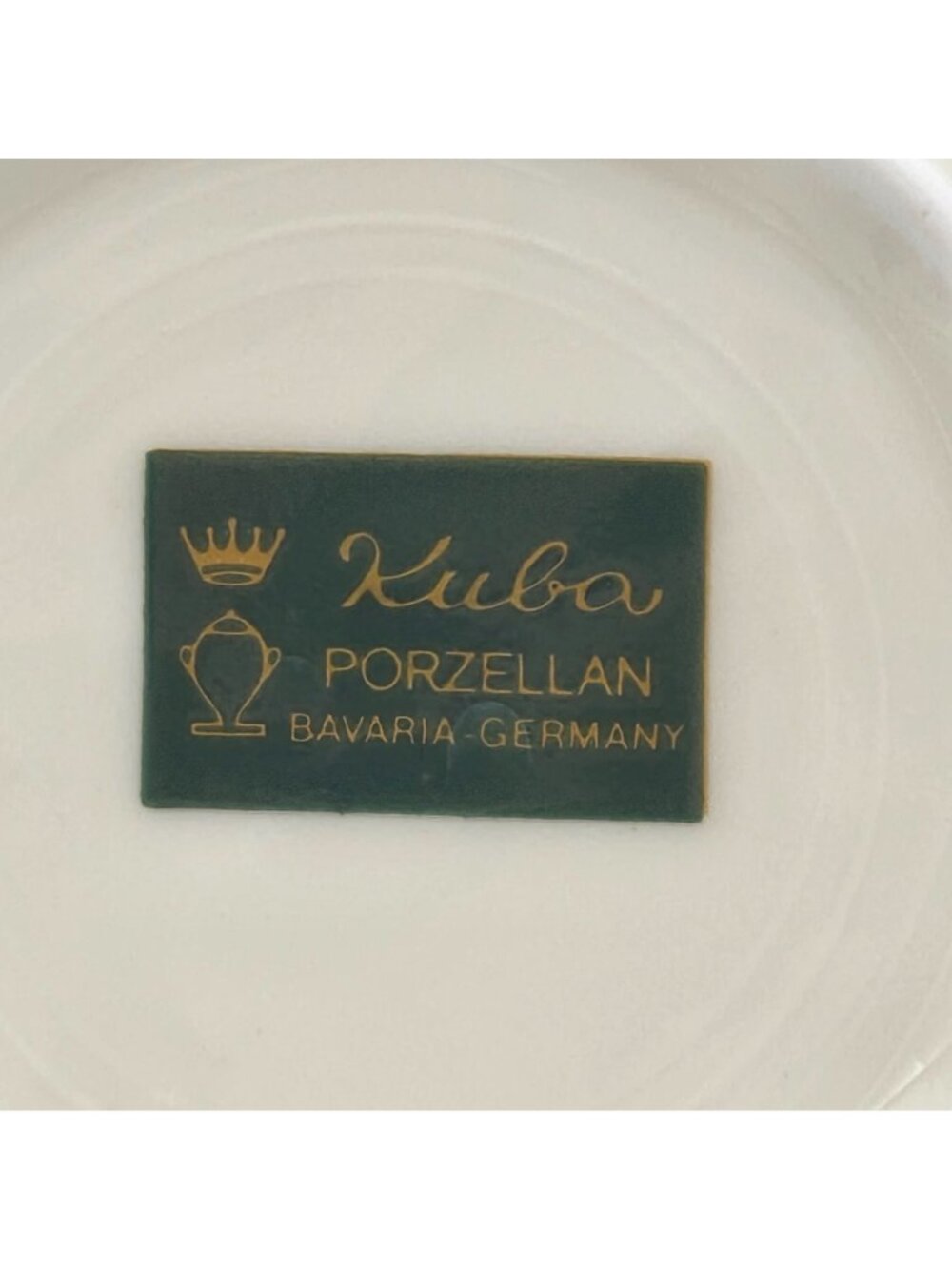 Kuba Porzellan Horst Kuba Set of 4 Espresso Demitasse Cup Saucer Gold Trim - Picture 7 of 13